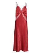 Lace Camisole Dress Maksimekko Juhlamekko Red Mango