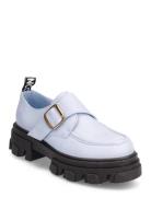Biaginny Velcro Loafer Loaferit Matalat Kengät Blue Bianco