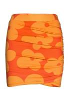 Skirt Lyhyt Hame Orange Barbara Kristoffersen By Rosemunde