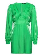 Puff Sleeve Mini Dress Lyhyt Mekko Green Gina Tricot