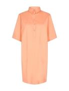 Carlee 3/4 Shirt Dress Lyhyt Mekko Orange MOS MOSH