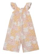 Jumpsuit Frill Detail And Smoc Jumpsuit Haalari Multi/patterned Lindex