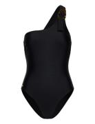 D6Felice Asymmetrical Swimsuit Uimapuku Uima-asut Black Dante6