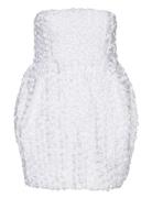 3D Flower Mini Dress Lyhyt Mekko White ROTATE Birger Christensen