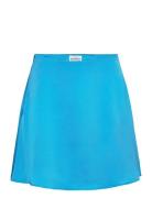 Skirt Lyhyt Hame Blue Barbara Kristoffersen By Rosemunde