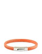Leather Bracelet Singel Rannekoru Korut Orange Edd.