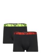 Men's Knit 2-Pack Trunk Bokserit Black Emporio Armani