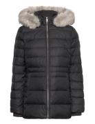 Tyra Down Jacket With Fur Vuorillinen Takki Topattu Takki Black Tommy ...