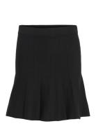 Visachin New Hw Skater Knit Skirt/Su/1 Lyhyt Hame Black Vila