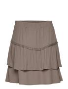 D6Chia Eyelet Mini Skirt Lyhyt Hame Grey Dante6