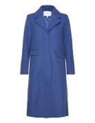 Yaslima Ls Wool Mix Coat S. Noos Outerwear Coats Winter Coats Blue YAS