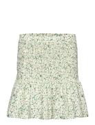 Crystal Skirt Ditzy Print Lyhyt Hame White A-View