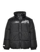 Jacket Puffer Detachable Sleev Toppatakki Black Lindex