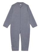 Jumpsuit - Soft Wool Jumpsuit Haalari Blue CeLaVi