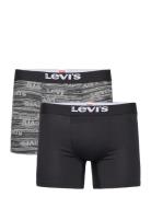 Levis Men Distorted Logo Aop Boxer Bokserit Black Levi´s