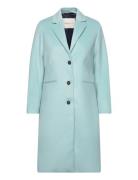 Wool Blend Tailored Coat Outerwear Coats Winter Coats Blue GANT