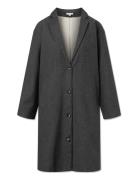 Carmina Coat Outerwear Coats Winter Coats Grey STUDIO FEDER