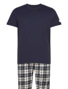 Flannel Pants And T-Shirt Gb Pyjama Blue GANT