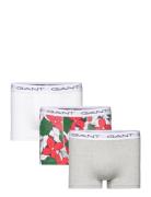 Floral Print Trunk 3-Pack Bokserit Green GANT