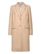 Classic Light Wool Blend Coat Outerwear Coats Winter Coats Beige Tommy...