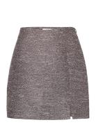 D6Martinez Tweed Skirt Lyhyt Hame Grey Dante6