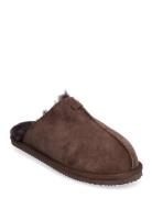 Shearling Slippers Aamutossut Tohvelit Brown ENKEL Living