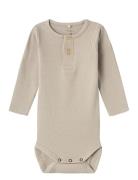 Nbmkab Ls Body Noos Bodies Long-sleeved Khaki Green Name It