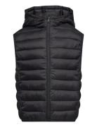 Quilted Gilet With Hood Toppaliivi Black Mango