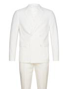 Plain Db Mens Suit - Normal Lenght Puku White Lindbergh