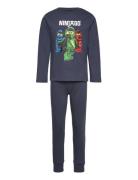 Lwaris 101 - Pyjamas Pyjamasetti Pyjama Navy LEGO Kidswear
