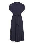 Poly Cdc 79-Dress Polvipituinen Mekko Navy Lauren Ralph Lauren