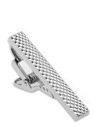Patterned Silver Bar 3,5 Cm Accessories Tie Clips Silver AN IVY