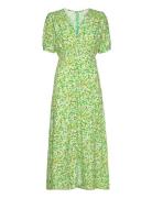 Bellavista Midi Dress Polvipituinen Mekko Green Faithfull The Brand