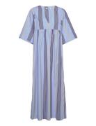 Sabine Poplin Stripe Dress Polvipituinen Mekko Multi/patterned Wood Wo...