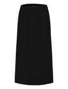 Slftinni-Relaxed Mw Midi Skirt B Noos Polvipituinen Hame Black Selecte...