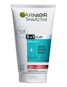 Garnier Skinactive Pureactive 3-In-1 Clay 150 Ml Kasvojenpuhdistus Mei...