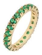 Elipse Ring Gold/Green Xs/50 Sormus Korut Gold Mockberg