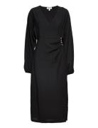 Grete Dress Polvipituinen Mekko Black EDITED