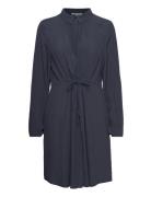 Sranna Dress Polvipituinen Mekko Navy Soft Rebels