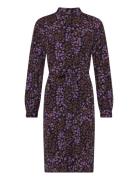 Slkenna Shirt Dress Polvipituinen Mekko Purple Soaked In Luxury