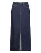Objlea Mw Denim Long Skirt 129 Pitkä Hame Blue Object