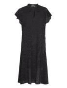 Habiba - Jumbo Stitch Dress Polvipituinen Mekko Black Rabens Sal R