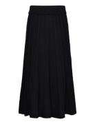 Klara Skirt Black Polvipituinen Hame Black Jumperfabriken