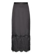 Flora Skirt Polvipituinen Hame Black AllSaints