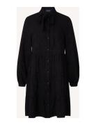 Rosalie Jacquard Dress Polvipituinen Mekko Black Lexington Clothing