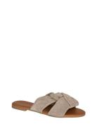 Pcvisana Suede Sandal Matalapohjaiset Sandaalit Beige Pieces