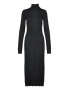 Knit Turtleneck Dress Polvipituinen Mekko Black Filippa K