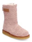 Boots - Flat - With Zipper Talvisaappaat Pink ANGULUS