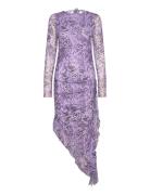 Charmcras Dress Polvipituinen Mekko Purple Cras