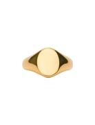 Ix Mini Oval Signet Ring Sormus Korut Gold IX Studios